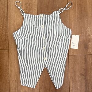 a new day Black and White Striped Top